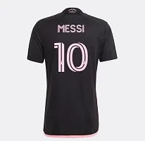 Football New Team Jersey Messi 10 with Shorts 2023/2024 for Men  Kids(7-8Years,M10blk)-thumb2