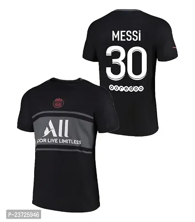 Football New Team Jersey Messi 10 with Shorts 2023/2024 for Men  Kids(9-10Years,blk2021(M))