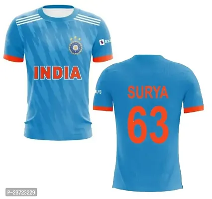 ODI India Cricket Team Jersey Surya 63 2023/2024 (Men  Boys)(Medium 38) Multicolour-thumb0