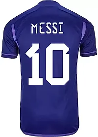 Messi 10 Football Away Half Sleeve Jersey 2023/2024 (Kids  Men)(10-11Years) Multicolour-thumb1