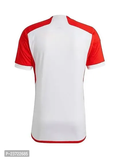 Football Home White New Team Half Sleeve Official Jersey 2023/2024 (Men  Boys)(Medium 38)-thumb3