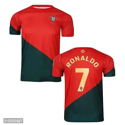 Ronaldo RED WC Jersey with Back Print 2022-2023 Football -(Mens  Kids)(8-9Years)-thumb0