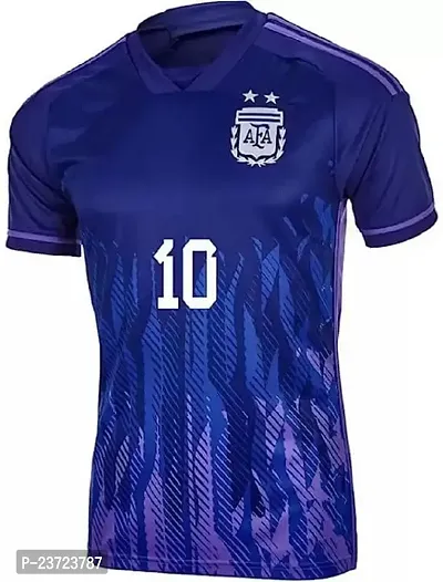 Football New Team Jersey Messi 10 with Shorts 2023/2024 for Men  Kids(Large 40,argaway)