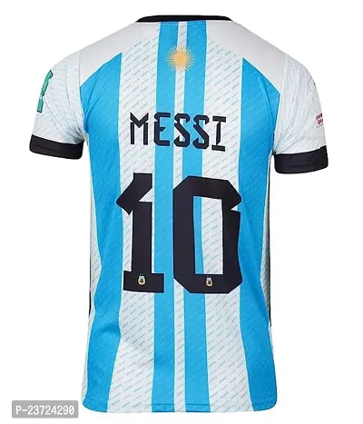 Messi White WC Jersey with Back Print 2022-2023 Football -(Mens  Kids)(13-14Years)-thumb3