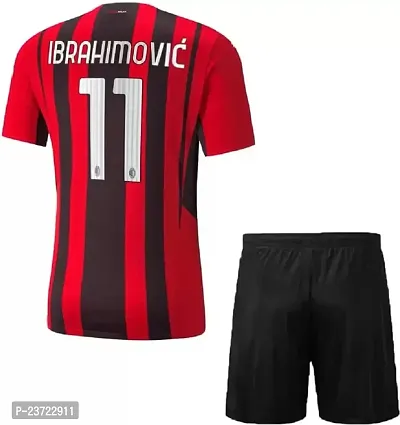 Ibrahimovic 11 Football Halfsleeve Jersey with Shorts 2023 for Men  Kids (13-14Years) Multicolour-thumb2