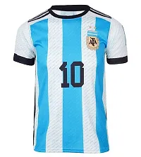 Messi White WC Jersey with Back Print 2022-2023 Football -(Mens  Kids)(Large 40)-thumb1