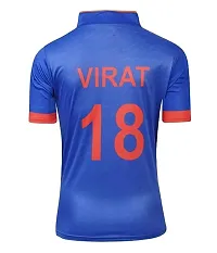 Indian Jersey Dark Blue T20 WORLDCUP Jersey 2022-23 -(Mens  Kids) Cricket(11-12Years)-thumb2
