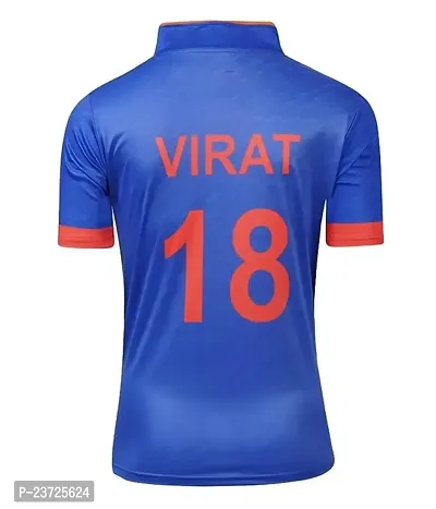 Indian Jersey Dark Blue T20 WORLDCUP Jersey 2022-23 -(Mens  Kids) Cricket(11-12Years)-thumb3