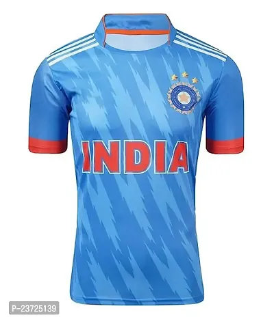 Team India ODI VIRAT with Back Name VIRAT Jersey 2022-23 -(Mens  Kids)(Large 40) Multicolour-thumb0