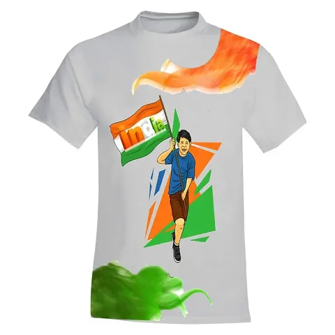 Independence Day Dress-Republic Day Dress-Independence Day Tshirt for Boys Girls(Small 36)