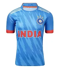 India ODI New Cricket Team Tshirt Virat Kohli 18 for Men  Kids 2023/2024(10-11Years) Multicolour-thumb1