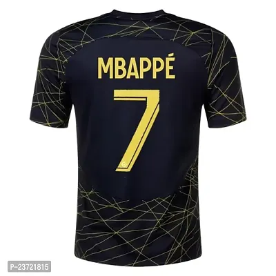 Pariss Football Official Half Sleeve Jersey Mbappe 7 2023/2024 for Men  Kids(X-Large 42) Multicolour-thumb3