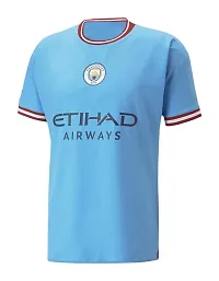 Haaland 9 Football Third Jersey 2023-2024 for Boys  Men(Medium 38,blue2022(H9))-thumb1