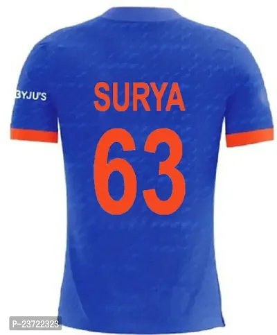 India T20 New Cricket World Cup Tshirt Surya 63 2023/2024 (Boys  Men)(14-15Years) Multicolour-thumb3