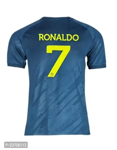 Cristiano Ronaldo 7 Away Football Half Sleeve Official Jersey 2023/2024 (Men  Boys)(14-15Years) Multicolour-thumb3