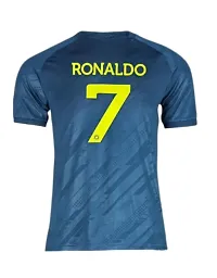 Cristiano Ronaldo 7 Away Football Half Sleeve Official Jersey 2023/2024 (Men  Boys)(Medium 38) Multicolour-thumb2