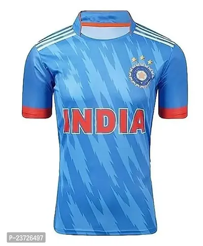 Indian Jersey Blue ODI WORLDCUP Jersey Virat 2023-24 -(Mens  Kids)(Large 40)-thumb2