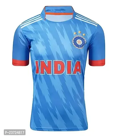 Indian Team Jersey Blue ODI WORLDCUP Jersey with Back Name VIRAT 2022-23 -(Mens  Kids)(XX-Large 44)-thumb2