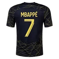 Pariss Football Official Half Sleeve Jersey Mbappe 7 2023/2024 for Men  Kids(8-9Years) Multicolour-thumb2