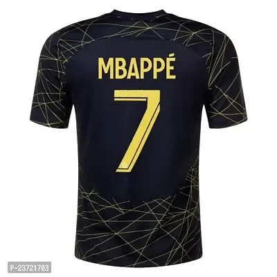 Pariss Football Official Half Sleeve Jersey Mbappe 7 2023/2024 for Men  Kids(XX-Large 44) Multicolour-thumb3