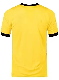 Sports Football Team Home Half Sleeve Yellow Tshirt 2023-2024 for Men  Kids(XX-Large 44)-thumb2