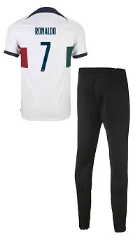 Ronaldo 7 Away Football Jersey with Track Pant 2023 for Men  Boys(Medium 38) Multicolour-thumb1