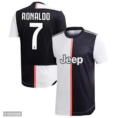 Sports Football Jersey for Men Juventes Jersey Sports Tshirt(3-4Years) Multicolour