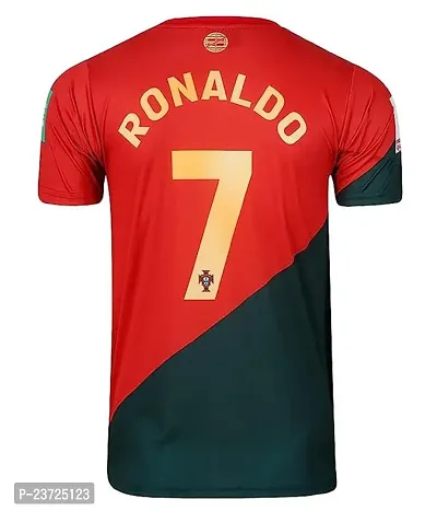 Ronaldo RED WC Jersey with Back Print 2022-2023 Football -(Mens  Kids)(3-4Years)-thumb3