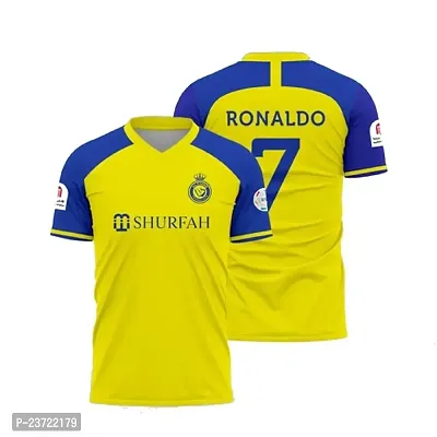 Portugal Red Cristiano Ronaldo 7 Home Original Football Half Sleeve Jersey for Men  Kids 2022/2023(7-8Years,alR7)-thumb0