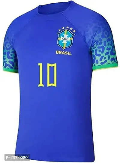 Football Away Jersey Neymar 10 2023/2024 for Men  Boys(Medium 38) Multicolour-thumb2