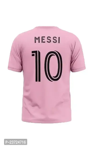 Miami Messi 10 Football Pink Jersey Tshirt 2023/2024 (Kid's,Boy's  Men)(15-16Years)-thumb3