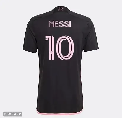 Football New Team Jersey Messi 10 with Shorts 2023/2024 for Men  Kids(Small 36,M10blk)-thumb3