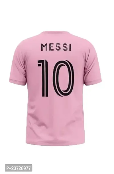 Football New Team Jersey Messi 10 with Shorts 2023/2024 for Men  Kids(11-12Years,M10pink)-thumb3