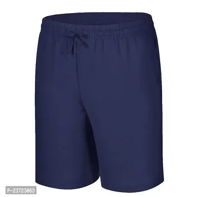 Boy's Regular Shorts, Pack of 1(6-7Years) Dark Blue