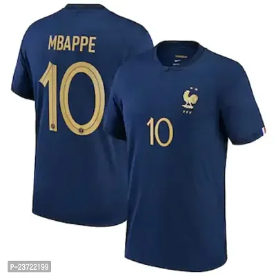 Mbappe 10 Official Football Tshirt 2023-2024 (Kids  Boys)(Small 36) Multicolour