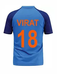 India Jersey Virat Kohli 18 2023/2024 for Boys  Men (4-5Years) Multicolour-thumb2