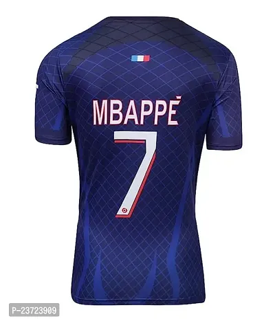 Pariss Football Jersey with Back Print MBAPPE 2023-2024 Football -(Mens  Kids)(X-Large 42) Multicolour