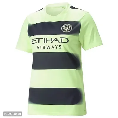 De Bruyne 17 Green Football Half Sleeve Jersey 2023/2024 for Men  Boys(XX-Large 44)-thumb2