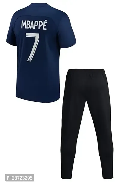 Mbappe 7 Home Football Tshirt with Track Pant 2023-2024 for Boys  Men(XX-Large 44) Multicolour-thumb0