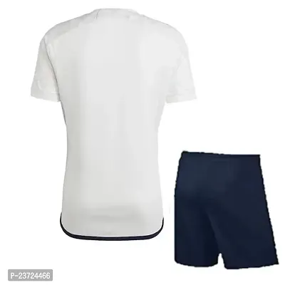 Football Away White Half Sleeve Official Jersey with Shorts 2023-2024 for Men  Boys(10-11Years)-thumb2