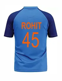 India Cricket Jersey Rohit Sharma 45 for Men  Boys (5-6Years) Multicolour-thumb2