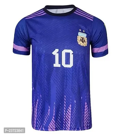 Messi World Cup Away Jersey with Back Print 2022-2023 Football -(Mens  Kids)(13-14Years) Multicolour-thumb2