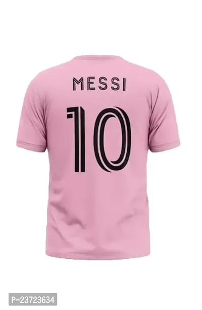 Lionel Messi 10 Football Home Half Sleeve Pink Jersey 2023-2024 for Boys  Men(XX-Large 44)-thumb3