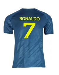 Cristiano Ronaldo 7 Away Football Half Sleeve Official Jersey 2023/2024 (Men  Boys)(8-9Years) Multicolour-thumb2