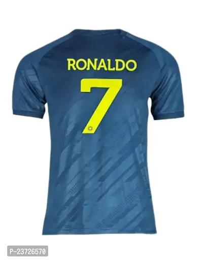 Cristiano Ronaldo 7 Away Football Half Sleeve Official Jersey 2023/2024 (Men  Boys)(8-9Years) Multicolour-thumb3