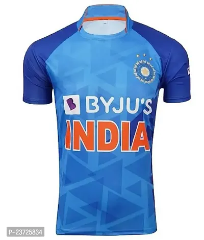 Indian T20 Blue Wolrd Cup Jersey 2022-23 -(Mens  Kids) Cricket(13-14Years)