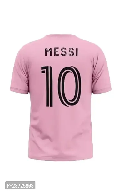 Lionel Messi 10 Football Home Half Sleeve Pink Jersey 2023-2024 for Boys  Men(7-8Years)-thumb3