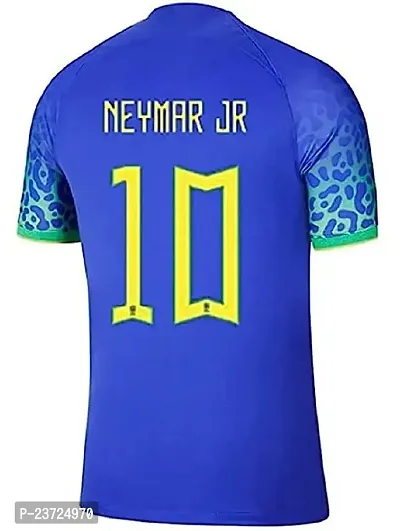 Football Away Jersey Neymar 10 2023/2024 for Men  Boys(11-12Years) Multicolour-thumb3