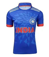 Indian Jersey Dark Blue T20 WORLDCUP Jersey 2022-23 -(Mens  Kids) Cricket(10-11Years)-thumb1