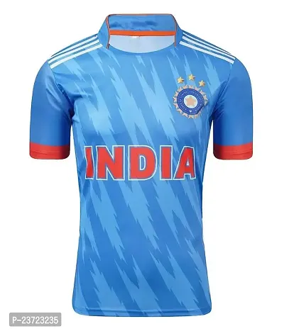 India ODI New Cricket Team Tshirt Virat Kohli 18 for Men  Kids 2023/2024(14-15Years) Multicolour-thumb2